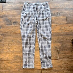 Simons Plaid Slacks Grey and Black